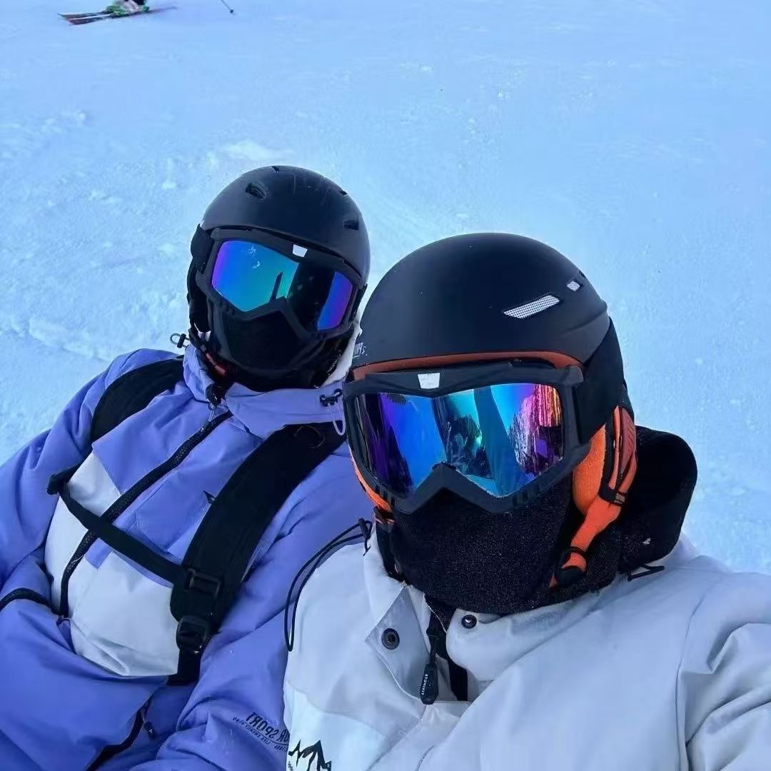 复古超大框户外骑行滑雪镜超清可套头盔墨镜男女潮机能风太阳眼镜