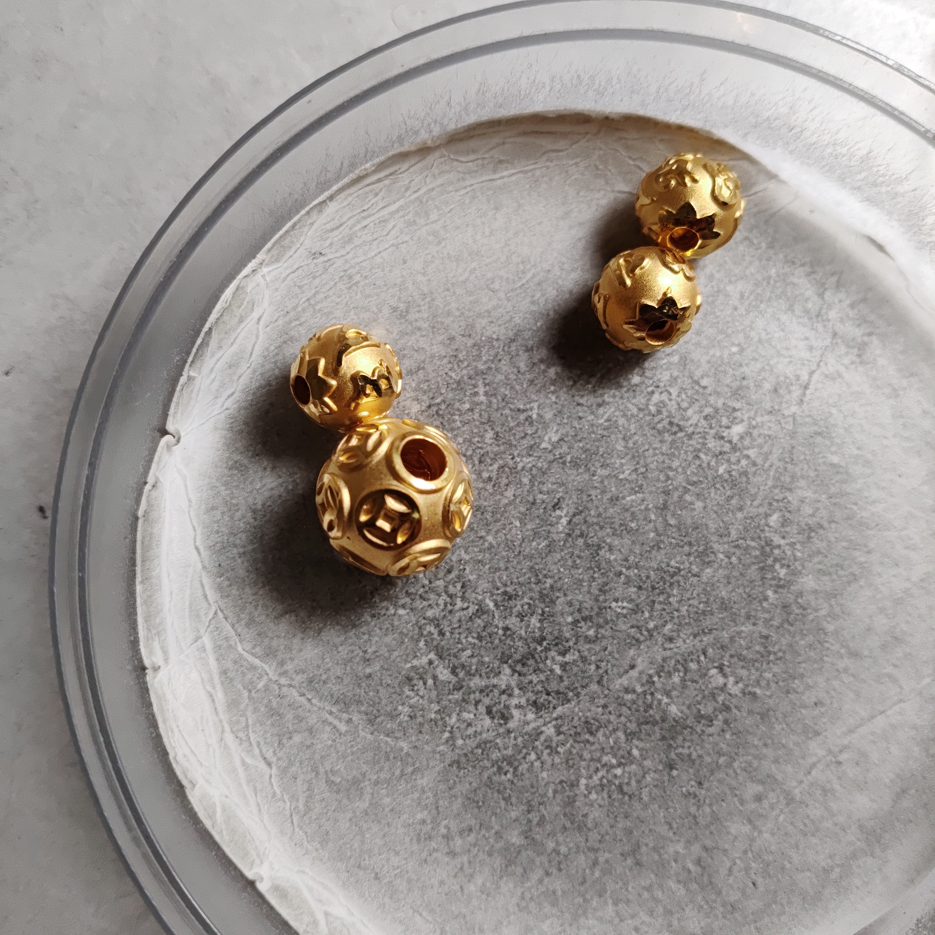 金元宝足金999貔貅珠子首饰