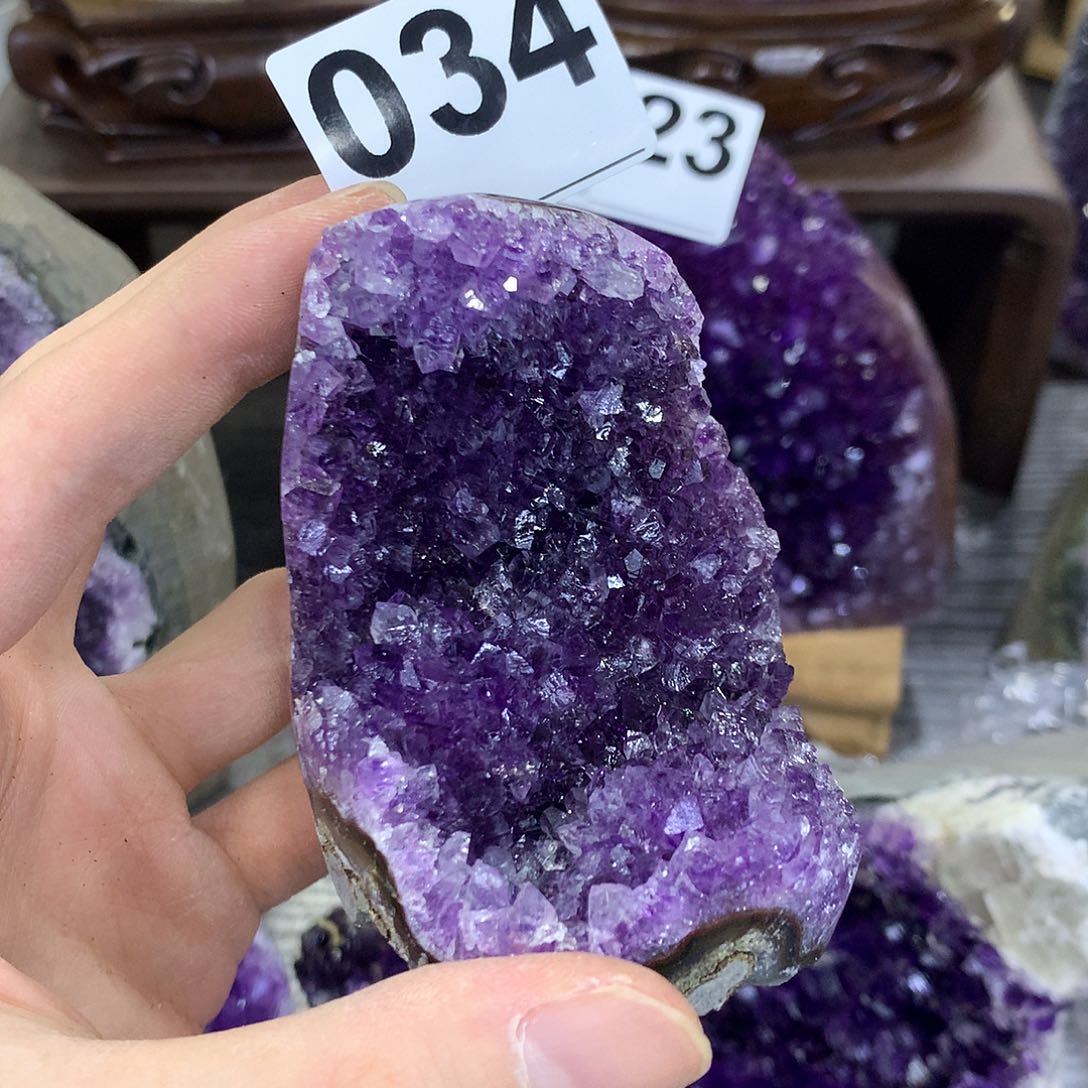紫晶珠宝半成品未镶嵌034