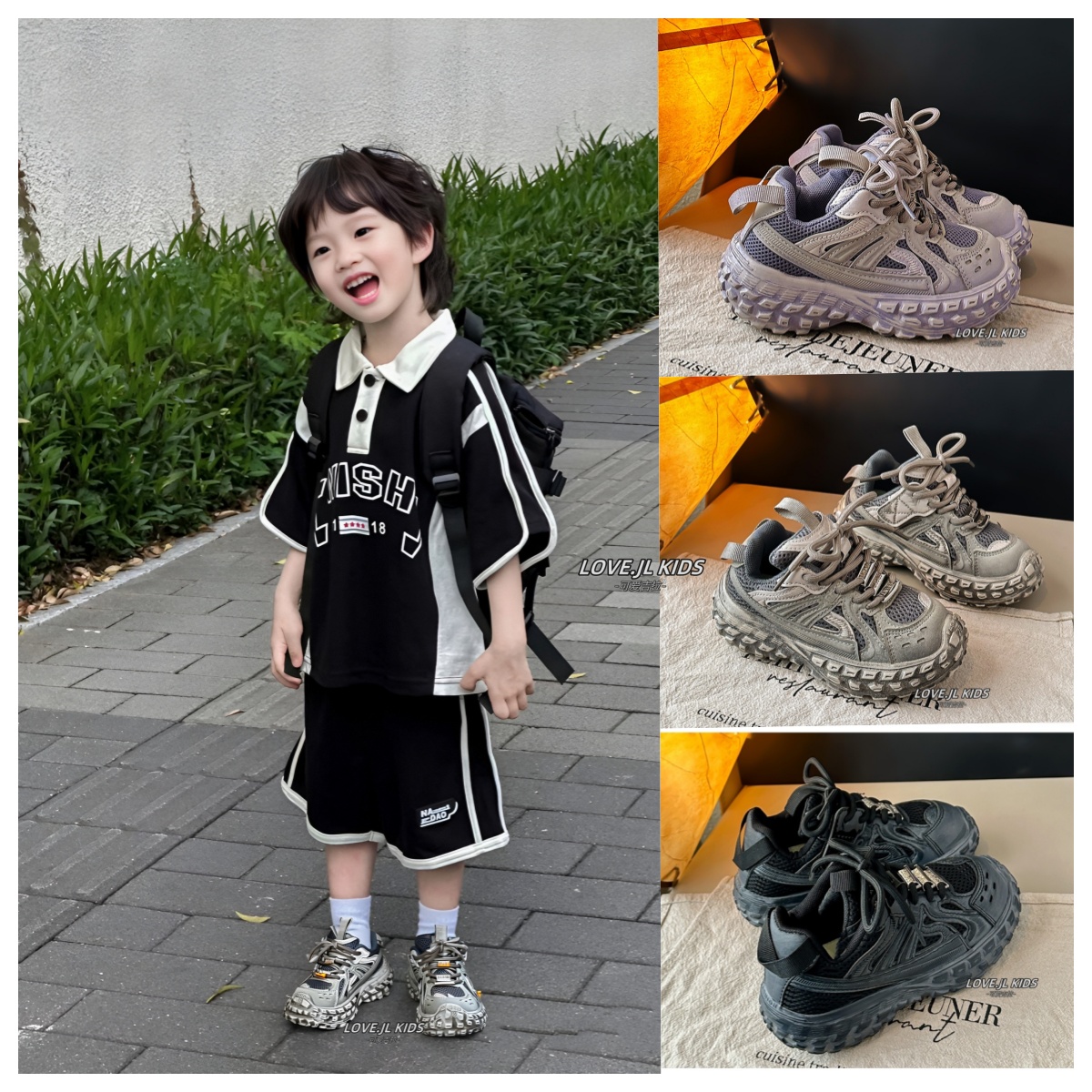 春秋宝宝爆款【脏脏鞋】超轻巴家童鞋透气百搭男女童儿童休闲运动鞋