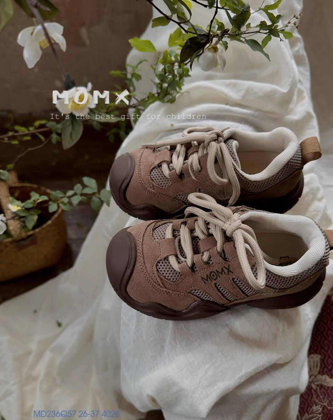 MOMX莫莫熙轻奢护足童鞋儿童春秋舒适透气防踢韩系运动休闲鞋