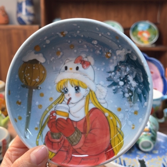 炉景德镇釉下手绘陶瓷 