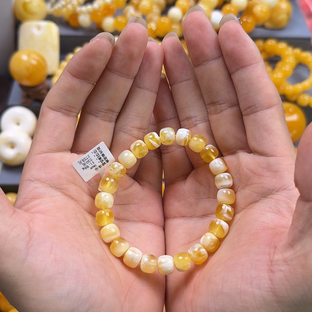 琥珀珠宝奇石未镶嵌9mm