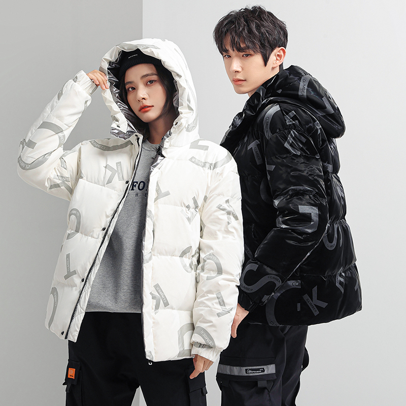 短款羽绒服冬季男女防风保暖连帽保暖时尚