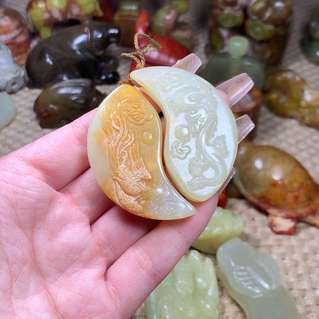 白玉菩提吊坠挂件