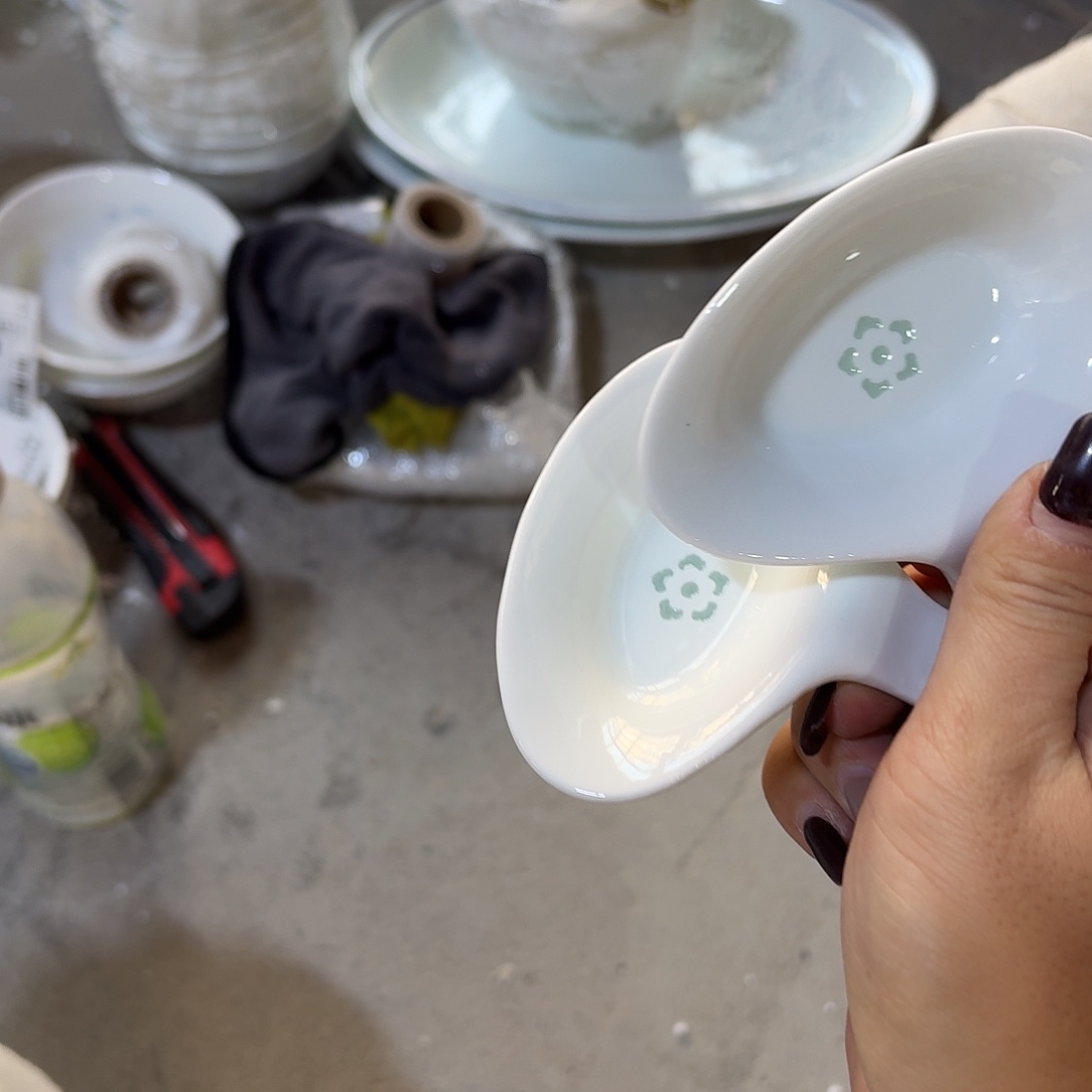 景德镇调理碟两个微瑕