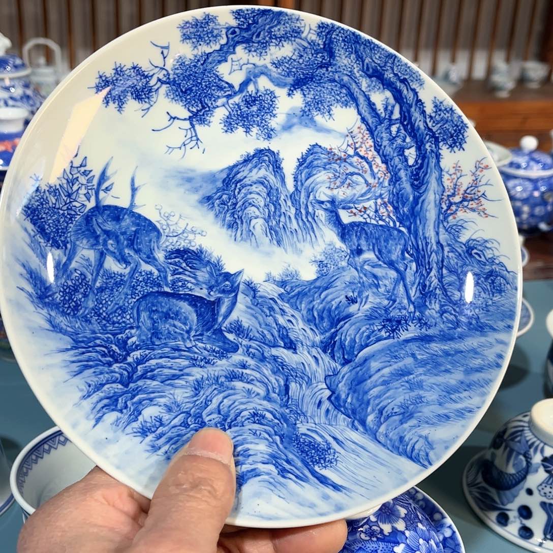錡镇堂手工手绘绘壶承