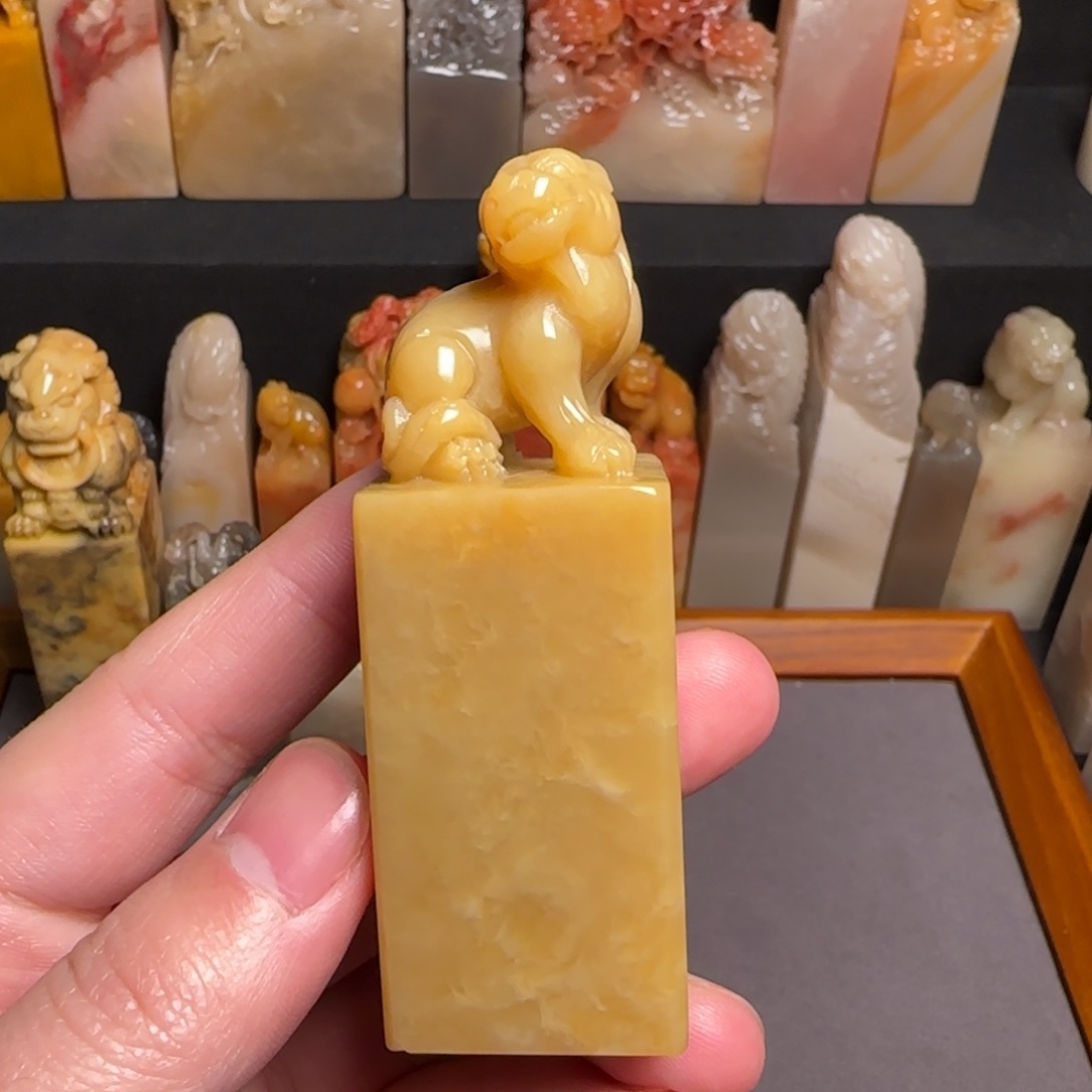 巴林石印石黄冻，