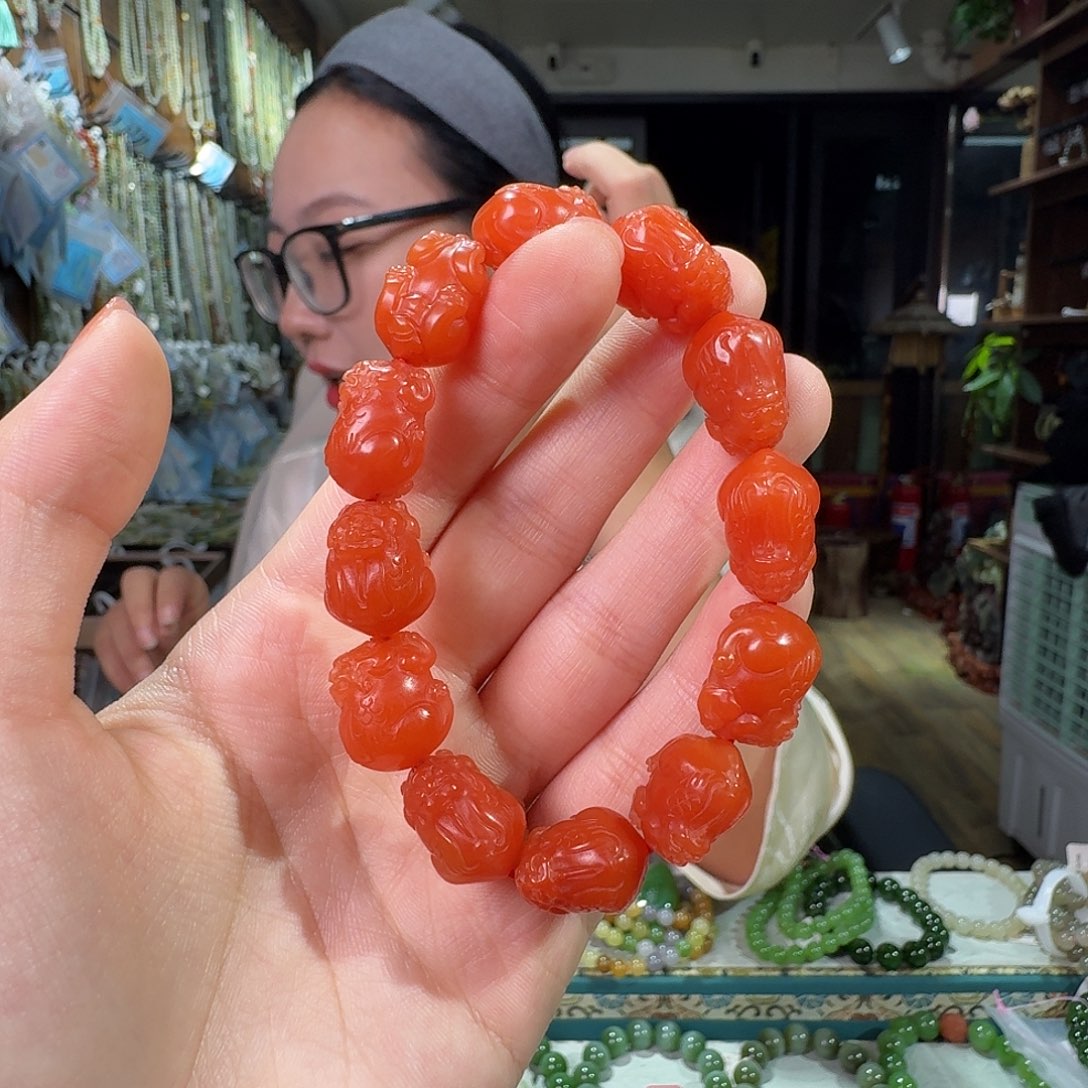 未镶嵌手链南红玛瑙