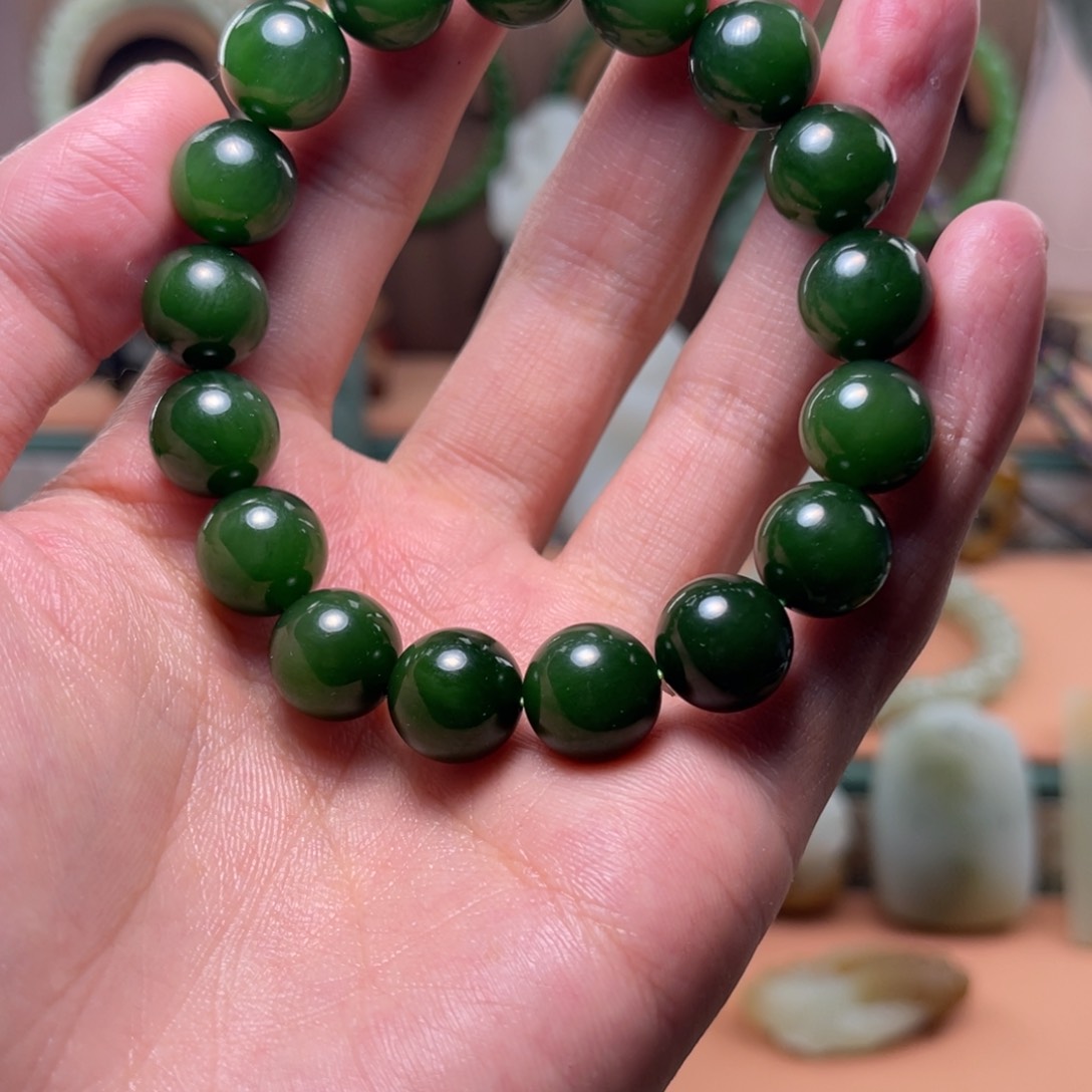 手链未镶嵌和田玉（碧玉）曹*跃