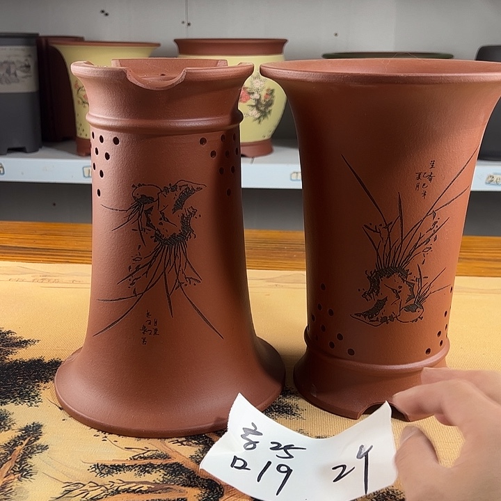 紫砂花盆紫砂兰花盆532