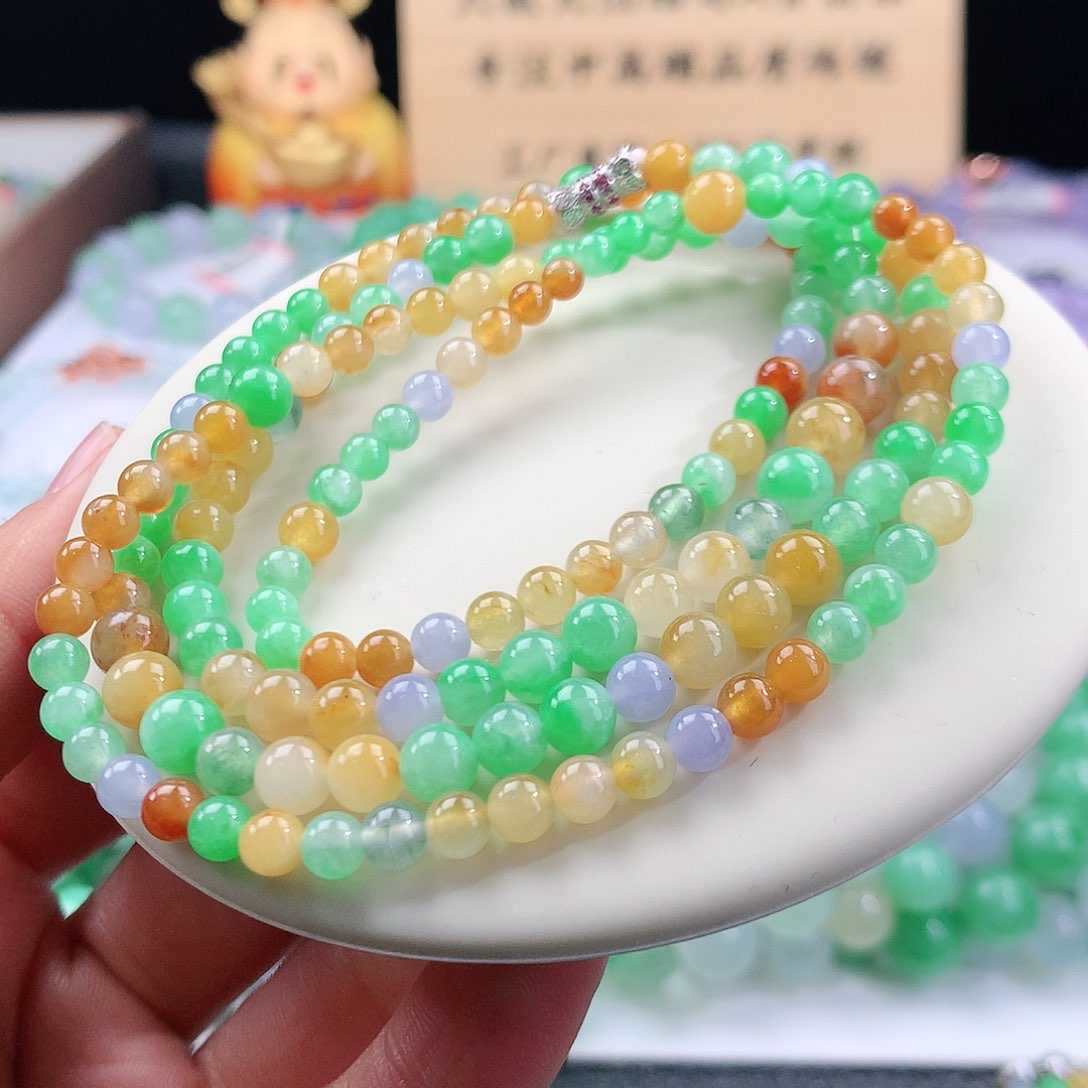 翡翠手链未镶嵌卡4.5-6