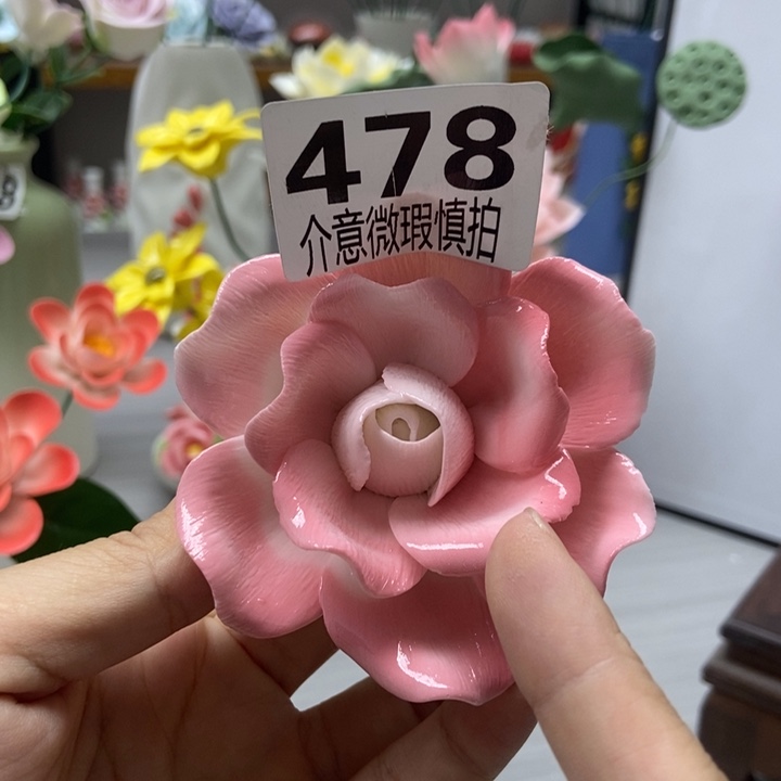 陶瓷手工制作陶瓷花