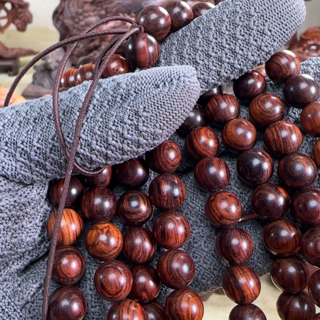 悟***生黄花梨/降香黄檀1.0 108颗佛珠