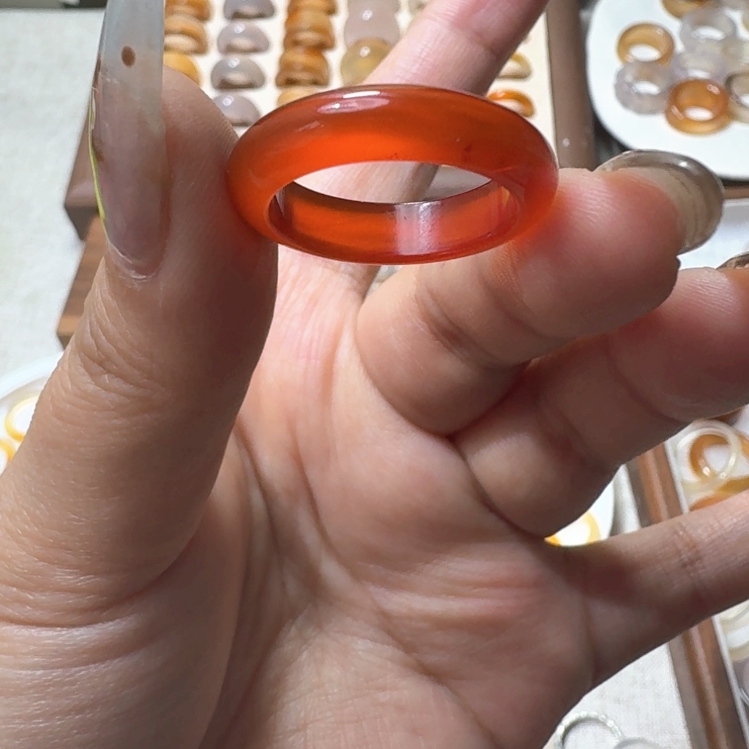 未镶嵌戒指玛瑙/玉髓343港20微瑕福利不退换