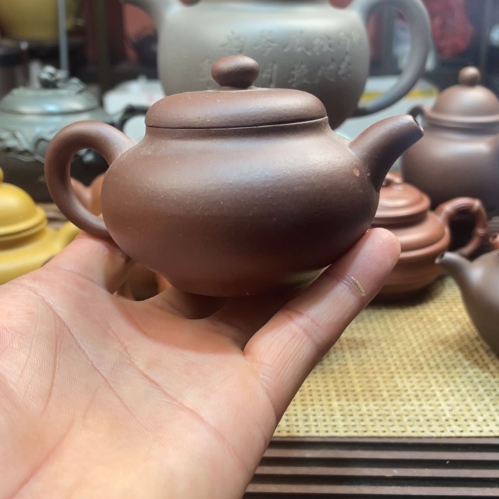 茶壶紫砂微瑕潘壶手工制作
