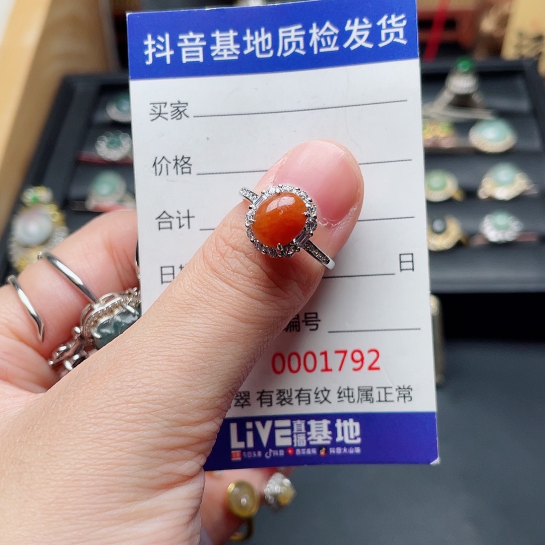 银S925镶嵌翡翠耳饰