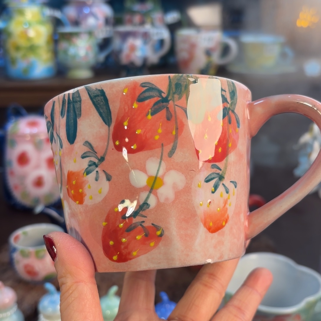 景德镇手绘高温釉下彩陶瓷茶具