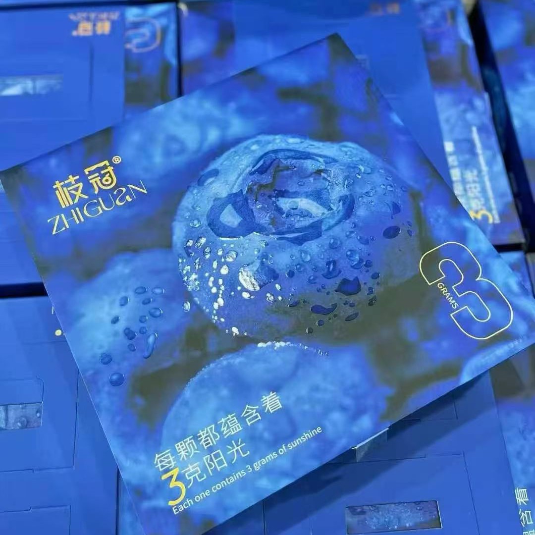 枝冠超能杯蓝莓18+，100g*9/箱，云南产云南省