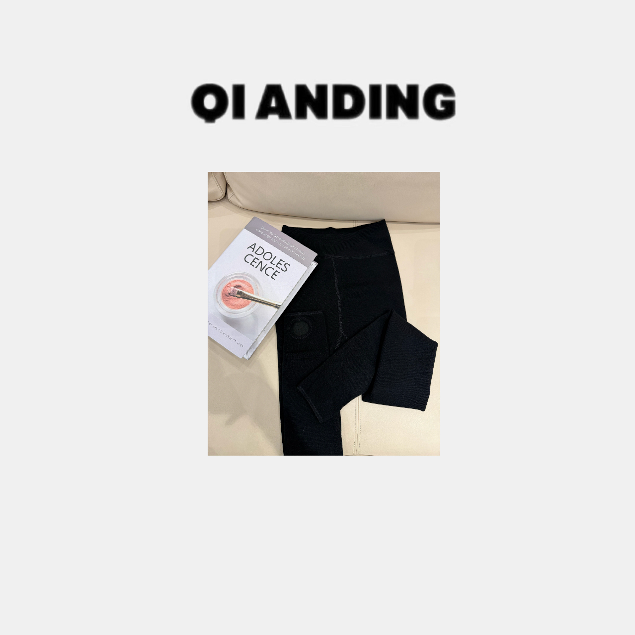 【QIANDING】【冬季暖暖330g打底袜】时尚百搭打底袜F373