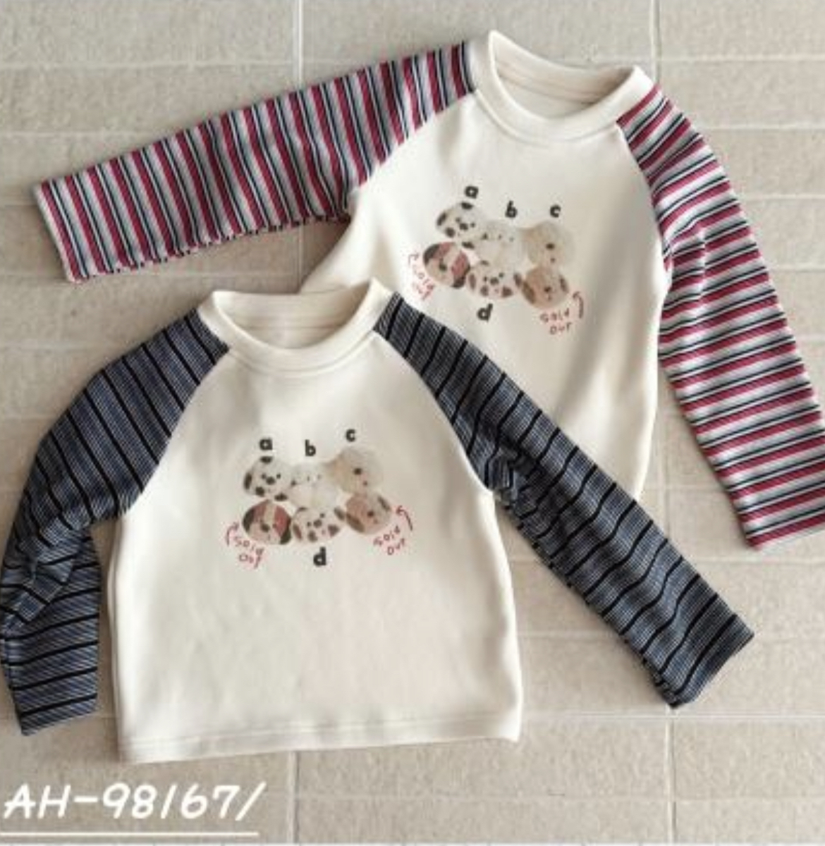 【NO退NO换】AH·2025冬特 条纹加绒打底衫A98167