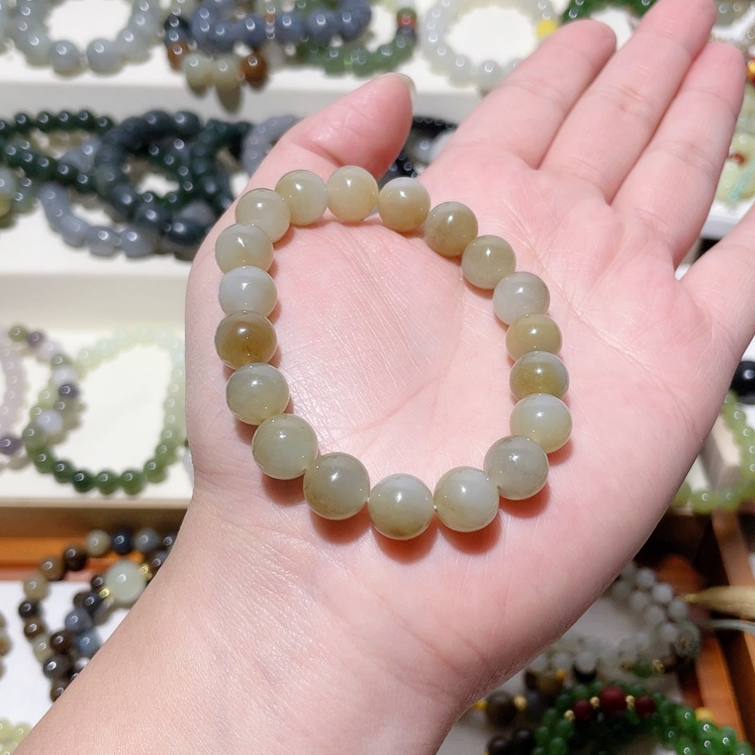 和田玉手串未镶嵌