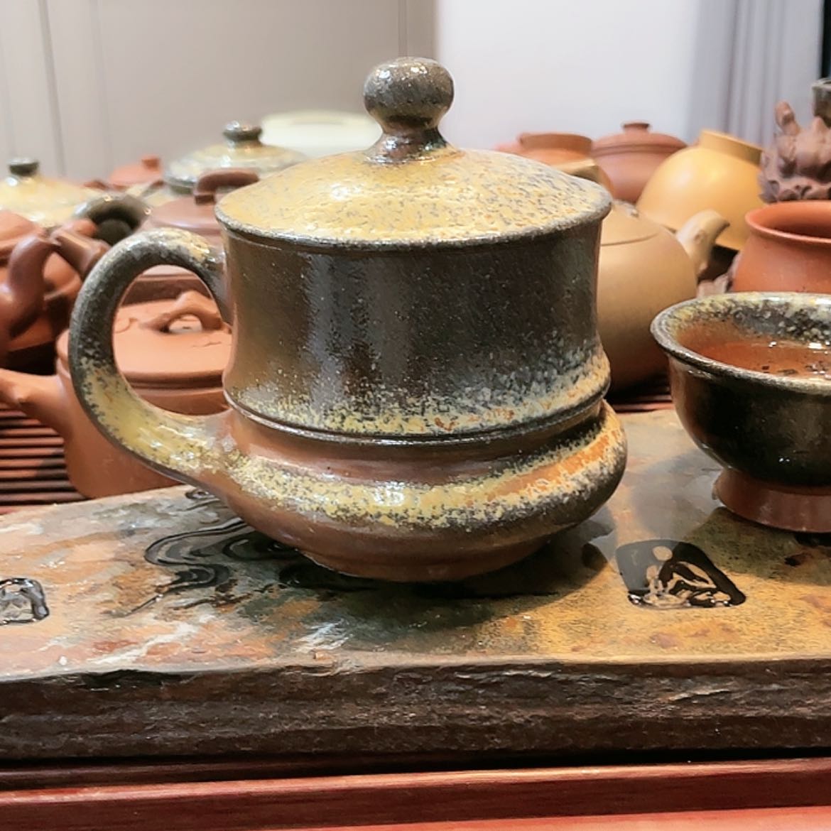 【闪购商品】紫砂茶壶柴烧一帆风顺杯