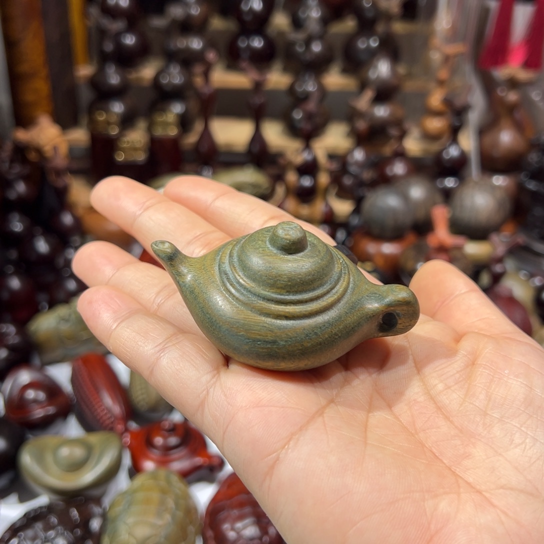 香榧木绿檀绿檀把把壶