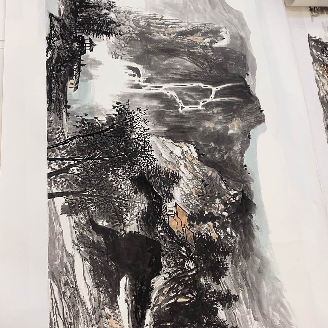 国画南****水我们一起看电视的呀嘻嘻