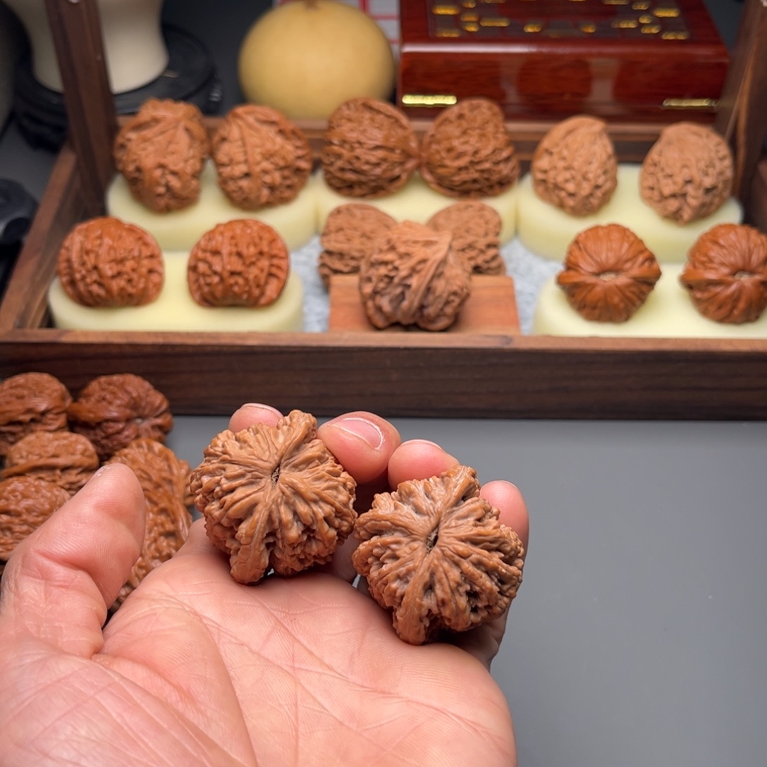 …***…吊坠文玩核桃40尺全品麦虎