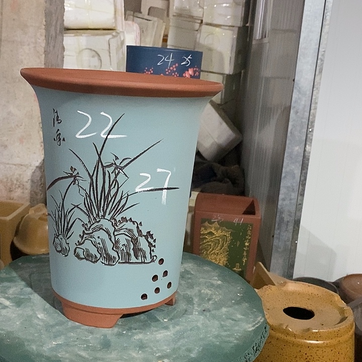 紫砂花盆紫砂花盆
