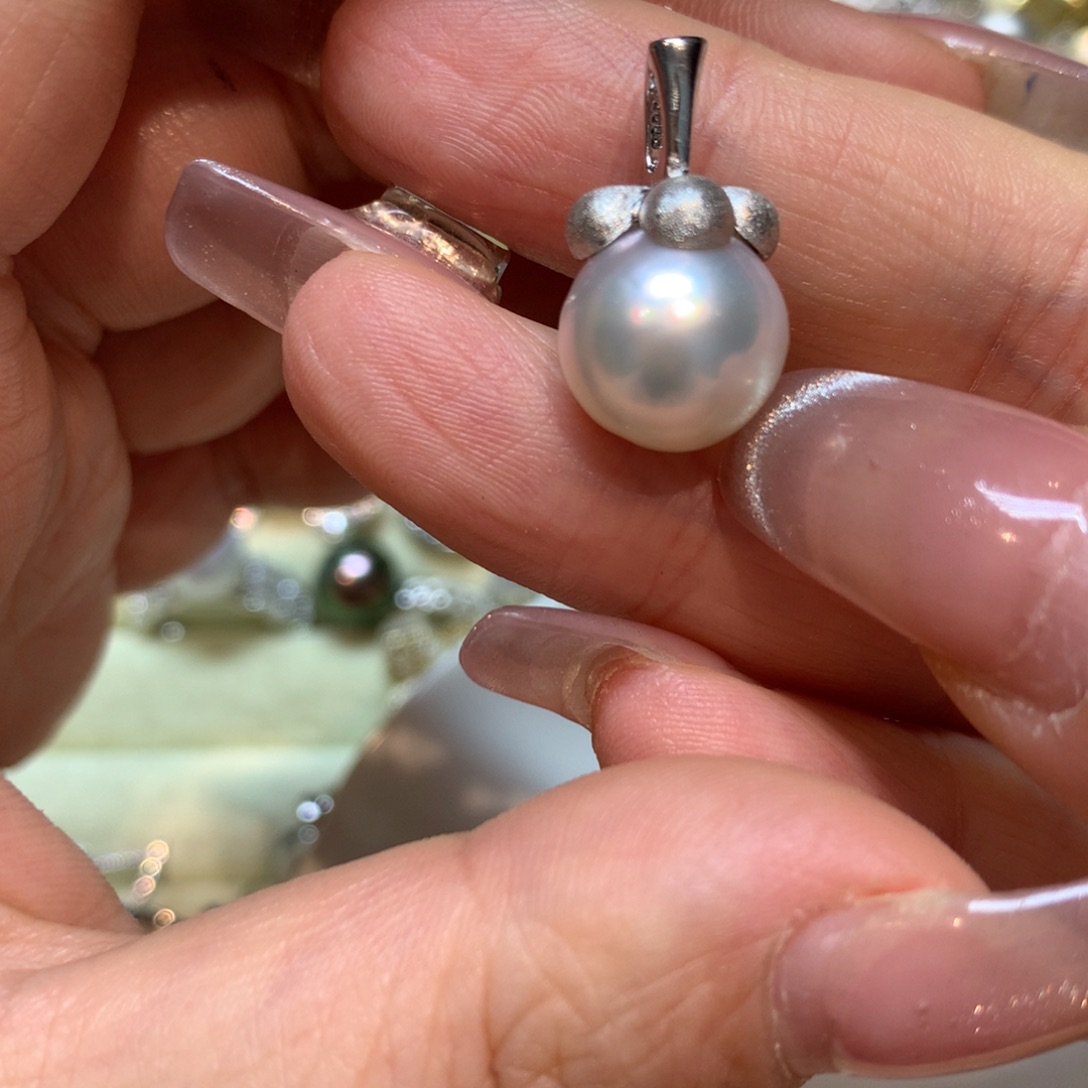 海水珍珠颈饰银S925镶嵌