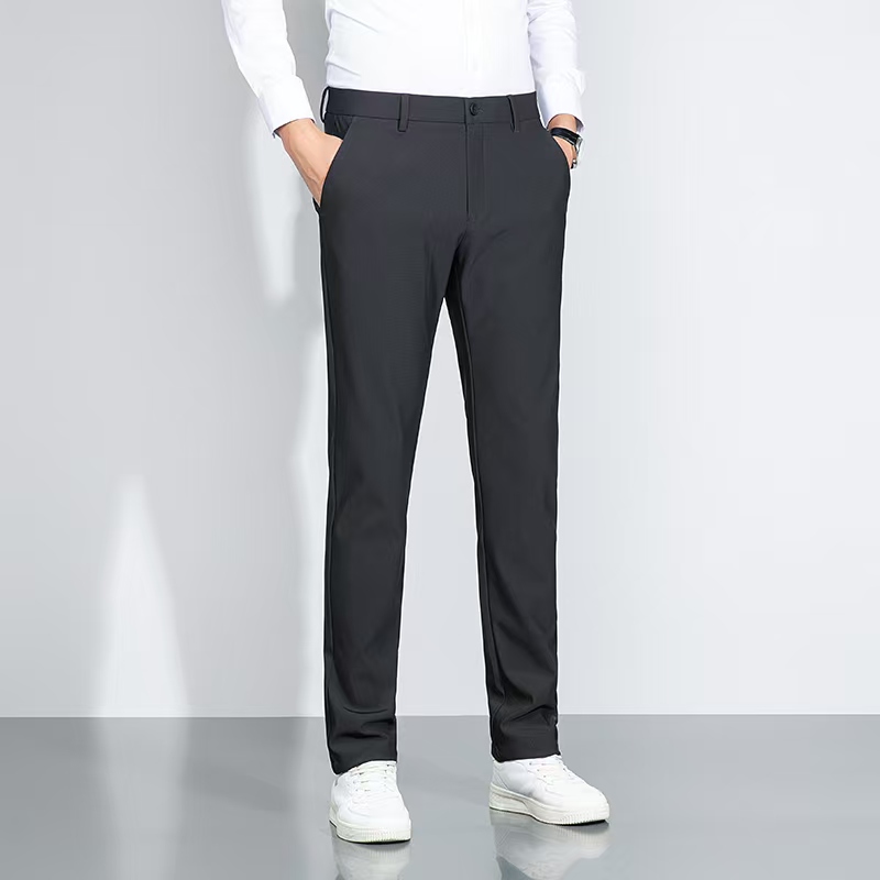 凉感印花保暖高腰男男修身休闲裤裤子男士休闲裤速干