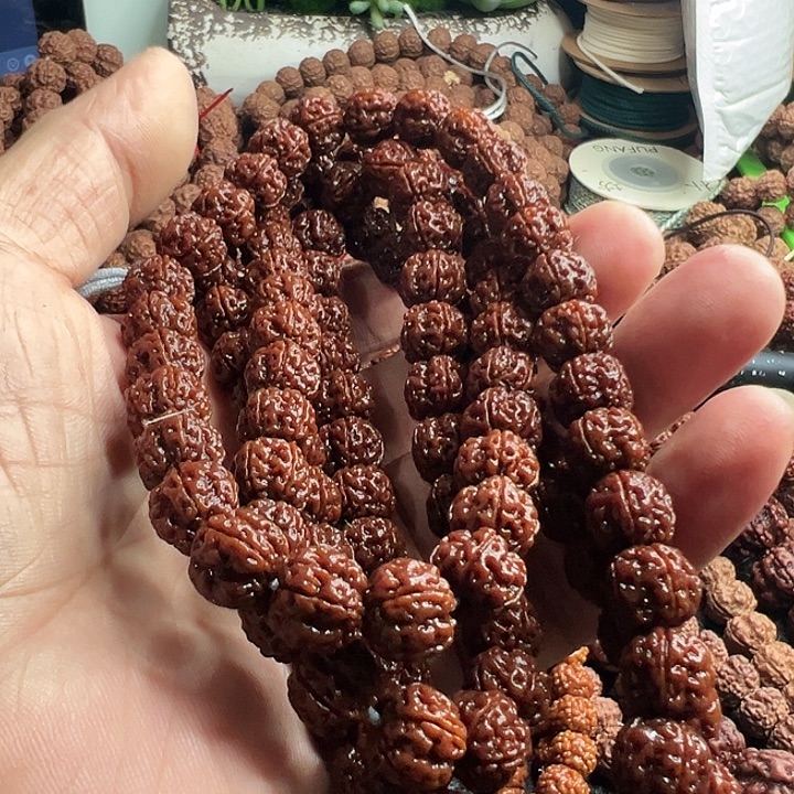 悟***金刚菩提手串玉龙梅花脖挂