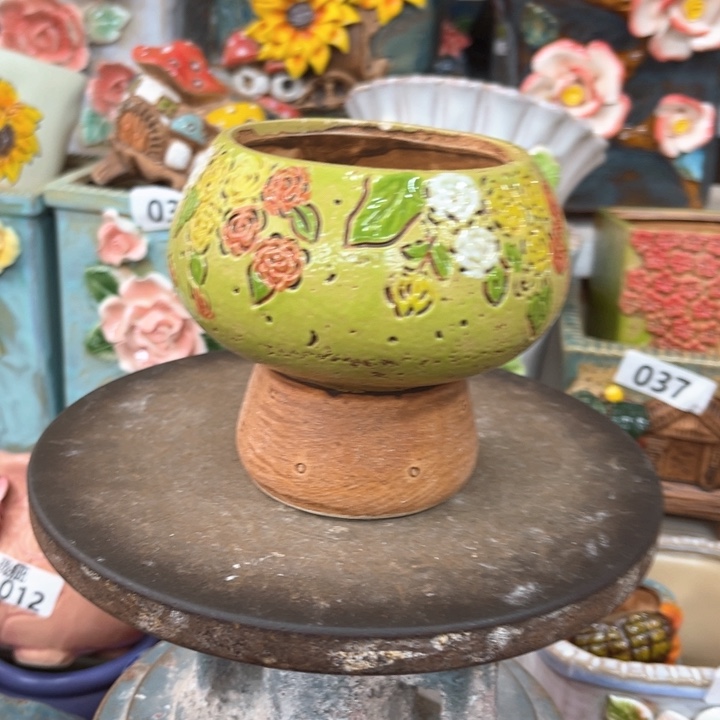 紫砂花盆粗陶材质多肉花盆