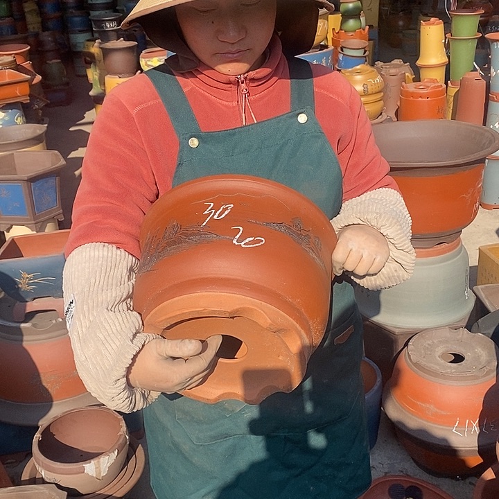 紫砂花盆紫砂花盆