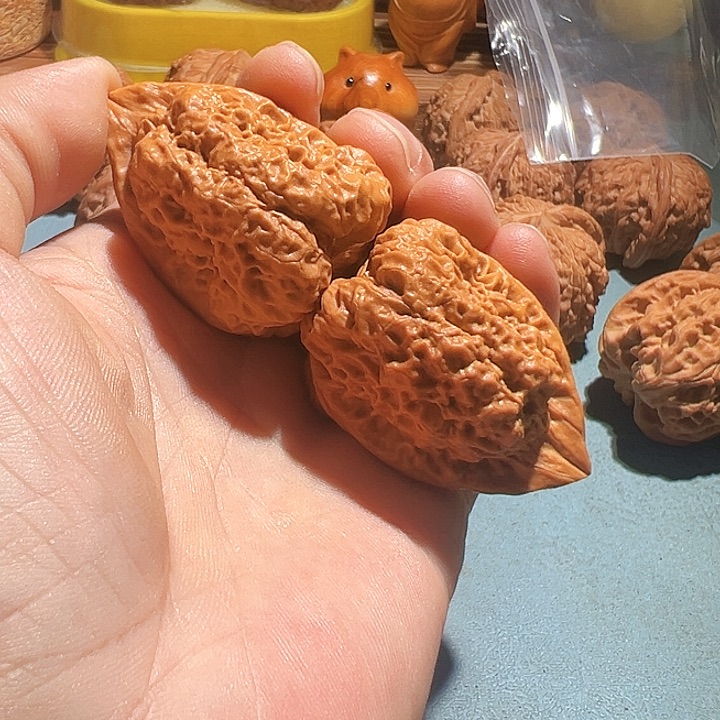 文玩核桃把件亿*香羊头蟾39