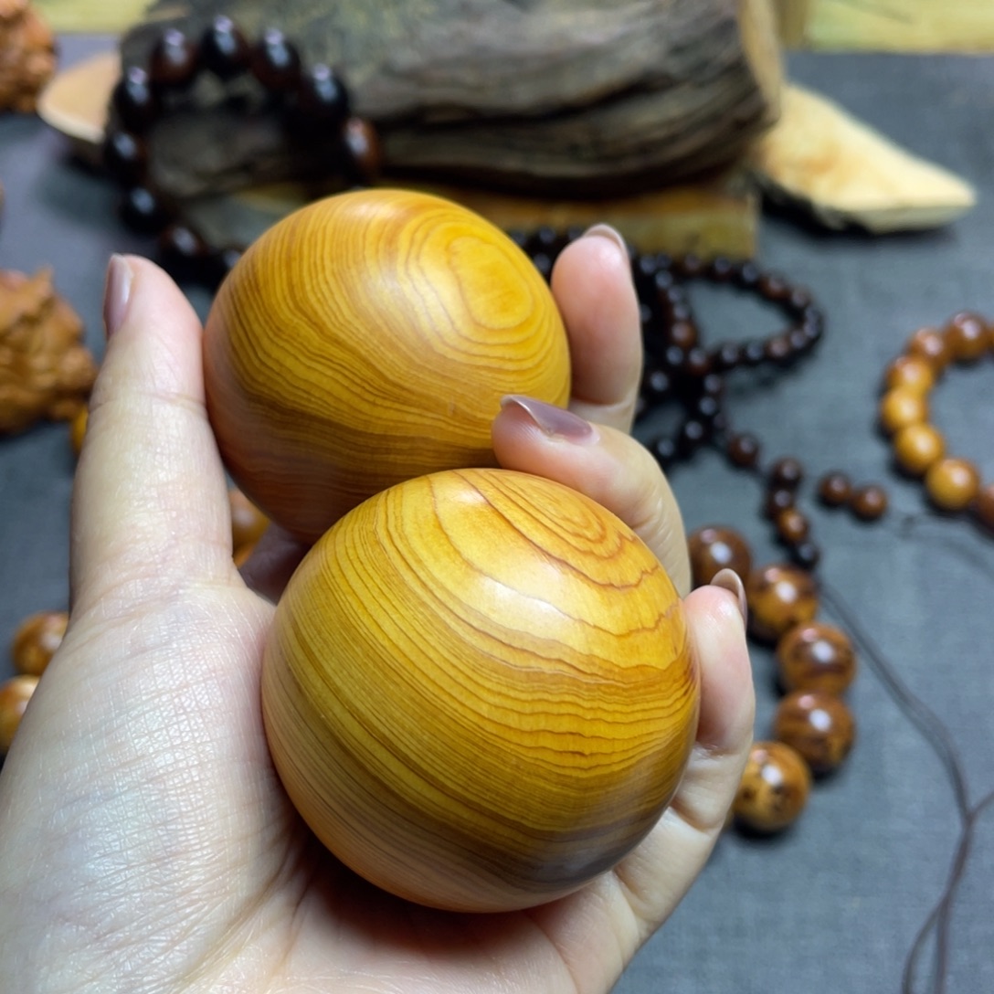 柏木（崖柏）手球黄泥膏