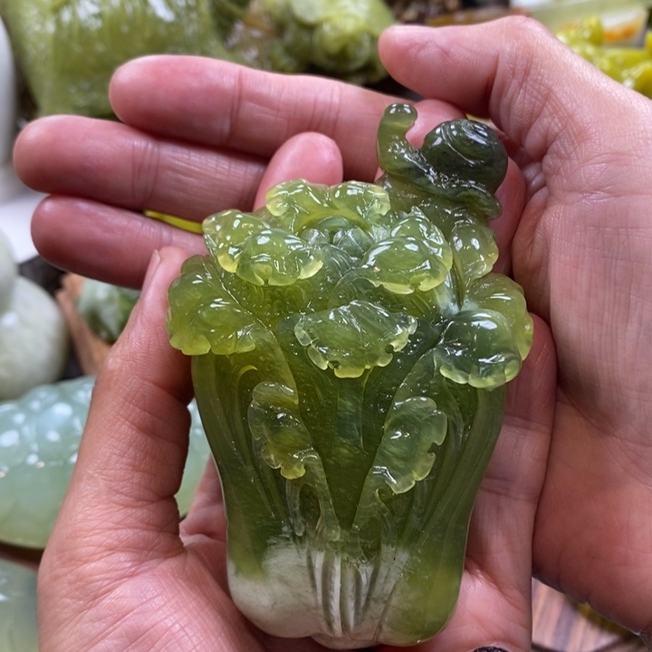 蛇纹石玉未镶嵌手把