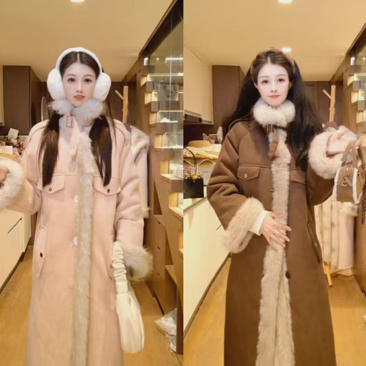 【慧子专属】时尚毛毛外套气质女款