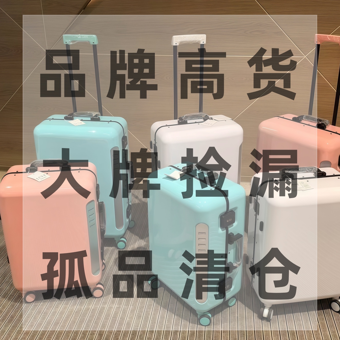 品牌行李箱女皮箱万向轮拉杆箱男铝框密码箱24寸大牌捡漏旅行箱