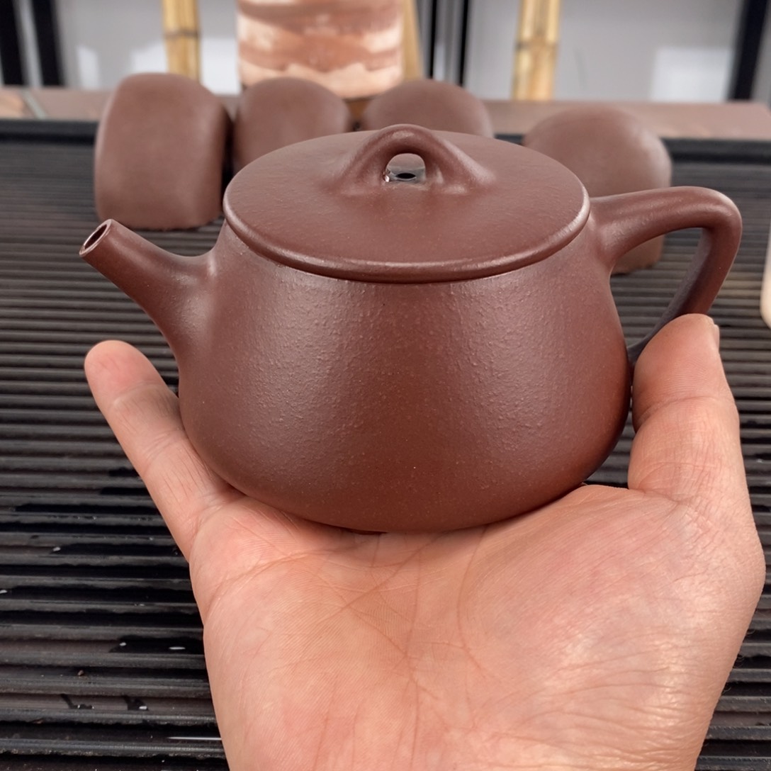 紫砂茶壶瓦瓢容量250毫升
