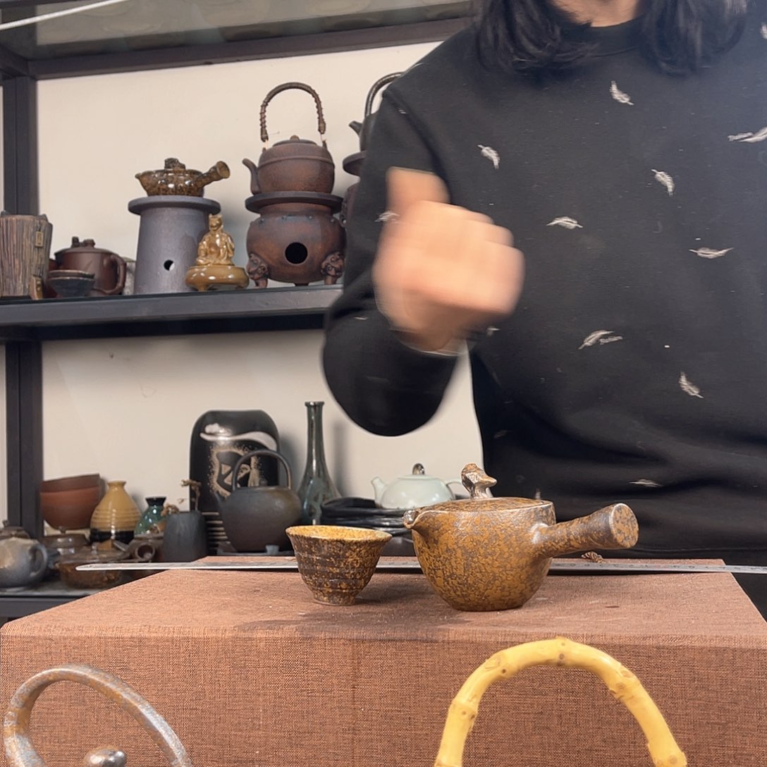 紫泥茶壶紫砂粗陶茶器