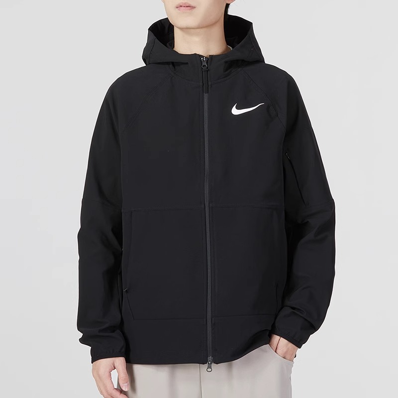 NIKE耐克正品运动外套男装25新款户外保暖连帽跑步休闲夹克流光风