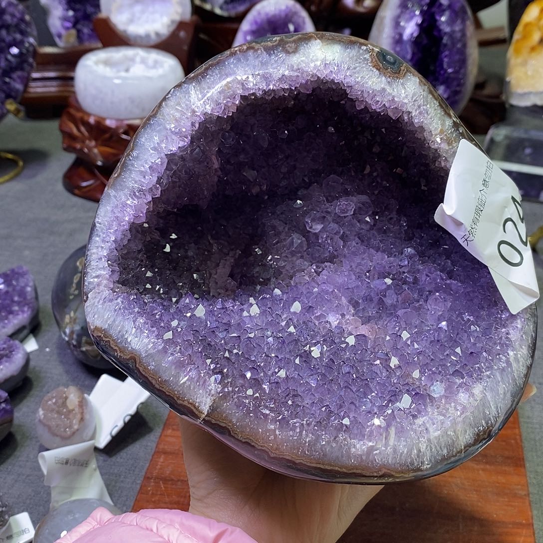 紫晶珠宝半成品未镶嵌