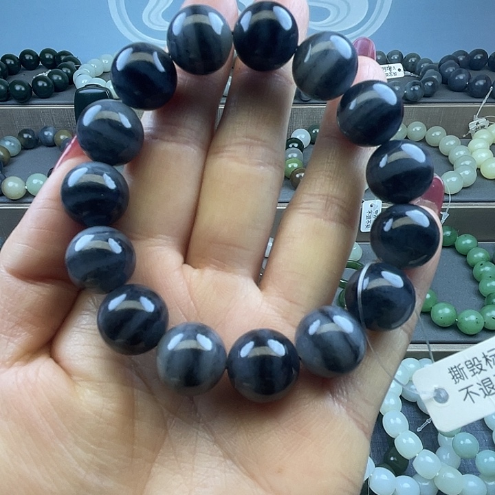 和田玉未镶嵌手链