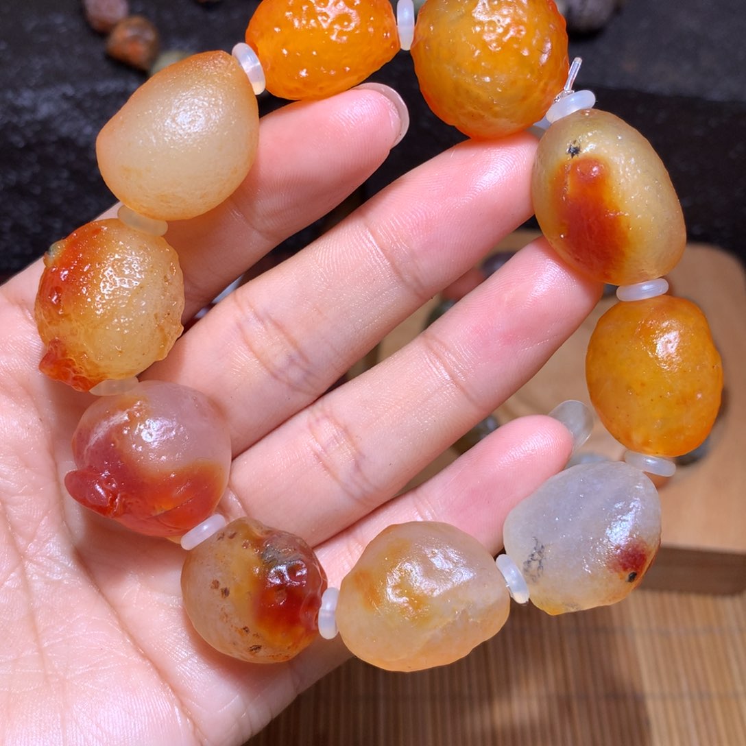 未镶嵌玛瑙/玉髓珠宝半成品