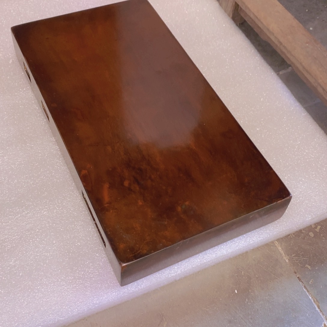 咣**丈40*21*5.5cm大漆金砖底座