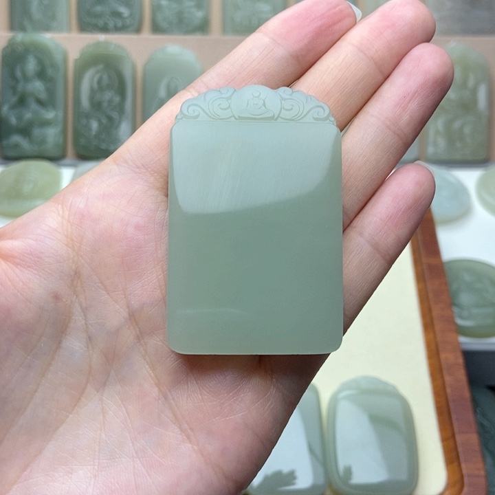 和田玉未镶嵌颈饰落***福