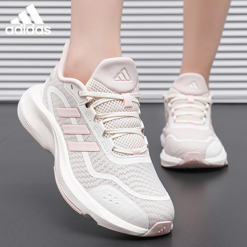 adidas/阿迪达斯FCC女透气跑步鞋女士跑训鞋时尚减震网面运动鞋子